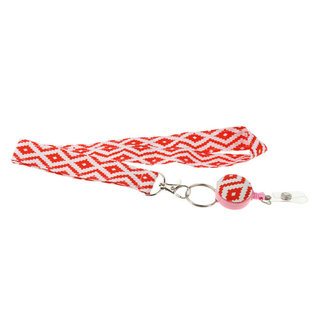 Mobile ID Badge Holders Straps Lanyard Neck Key chains with Metal Badge  1