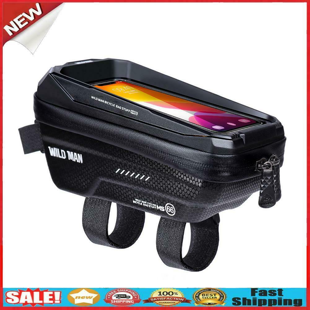 Bike  Bicycle MTB Front Frame Bag Waterproof Cycling Top Tube Pouch Phone Hold @
