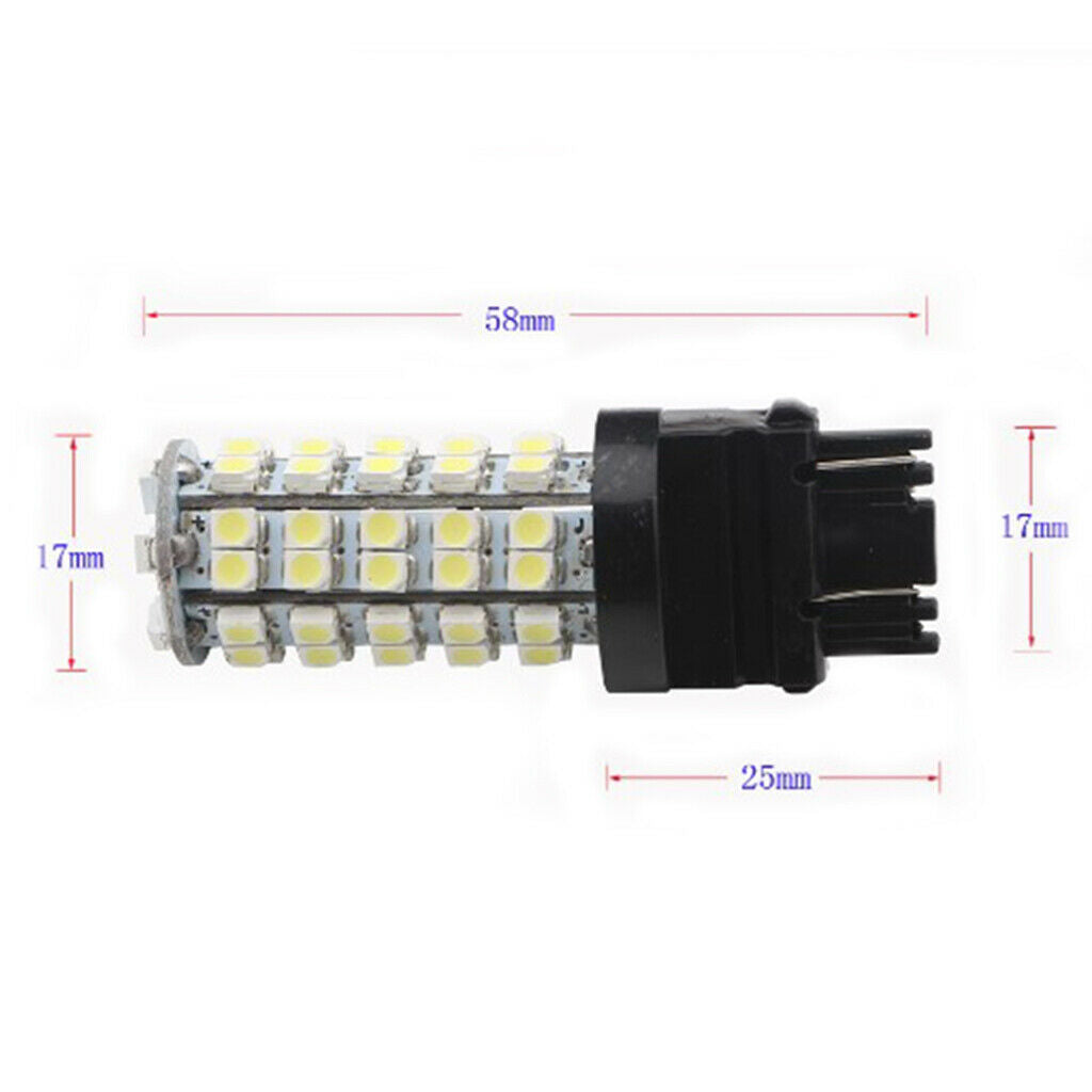 2X 3157 1210 68SMD Car Rear Fog Lamp Brake Reversing Turn Signal Light Bulbs