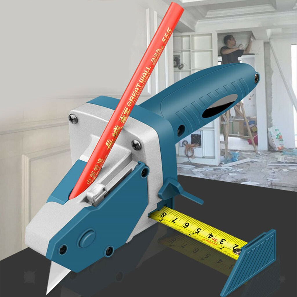 Plasterboard cutting tool with scale tools for mark cut