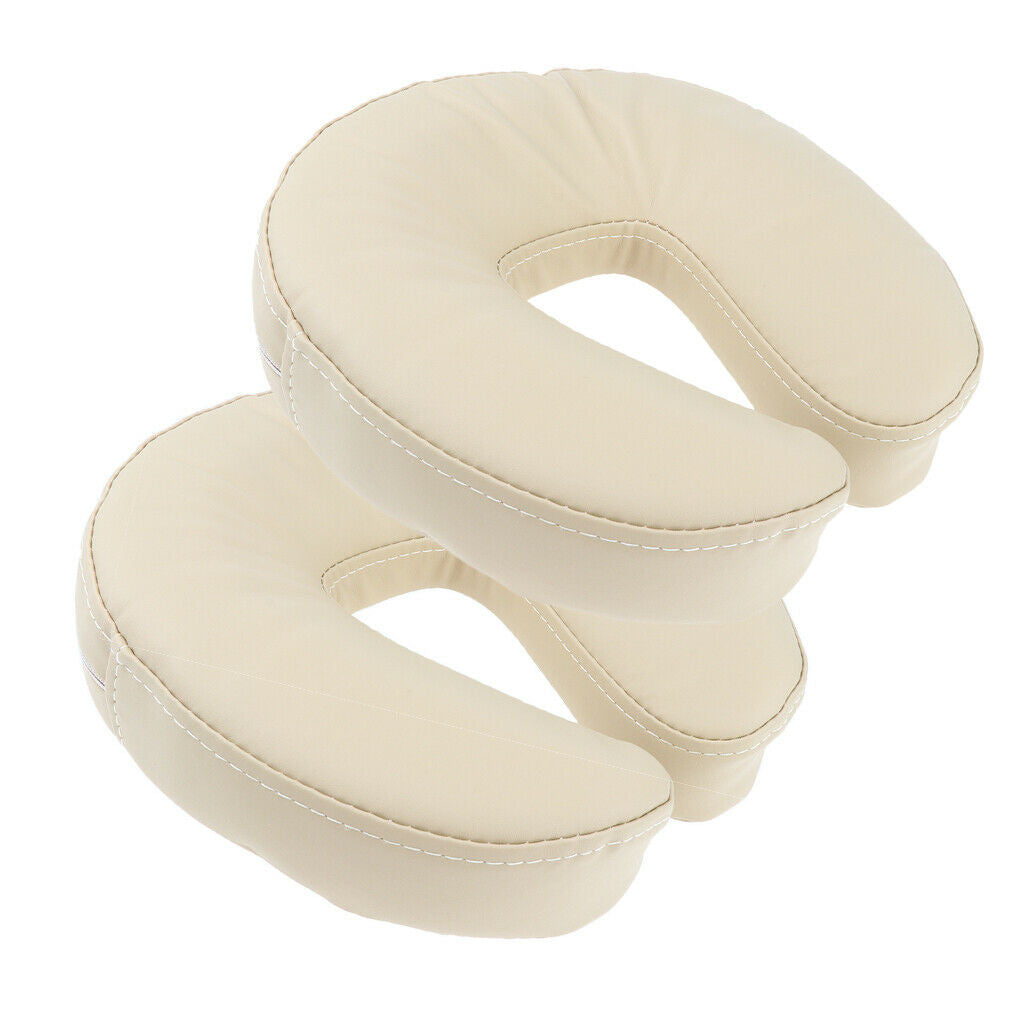 Set of 2 Comfortable Sponge Massage Table Bed Cradle Pillow Headrest Cushion