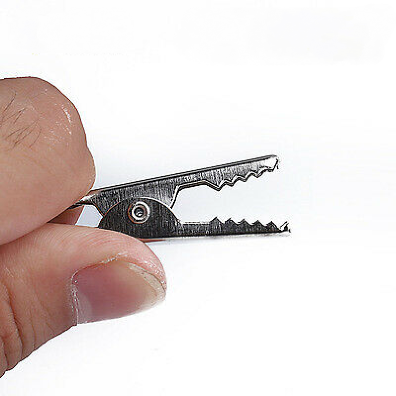 2 Pair Alligator Crocodile Test Clips Clamps Test Lead Multimeter Tester Probe