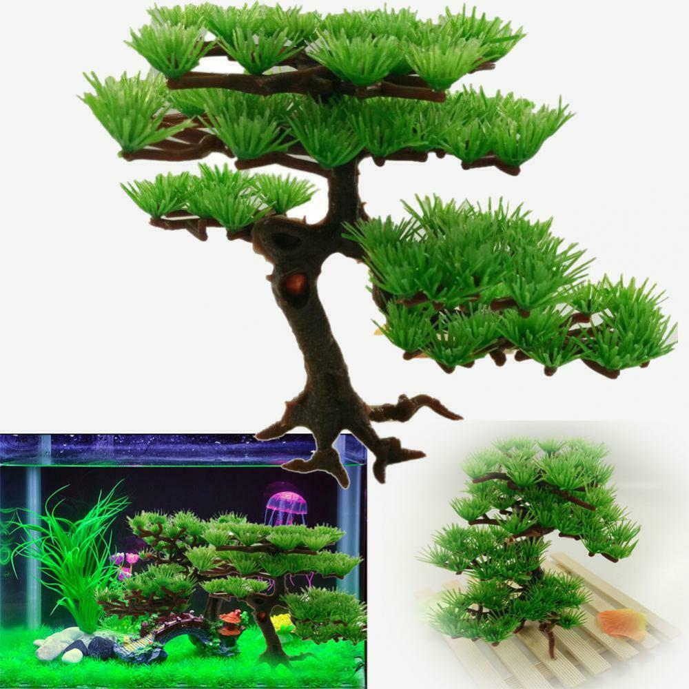 2 Pcs Pine Tree Artificial Plants for Home Kitchen Office Bookshelf Garden