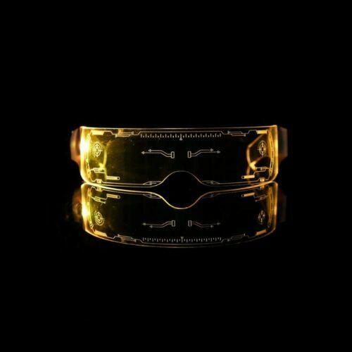 Colorful Clear Lenses 7 Color LED Light Visor Goggles Glasses 4 Halloween Party