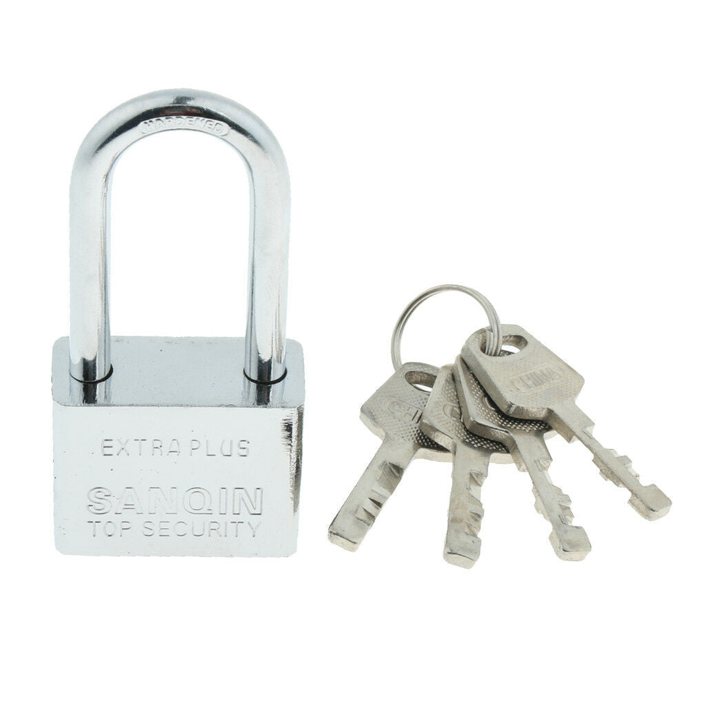 Metal Padlock Lock Security Padlock Long Short Shackle, Anti-Rust 40x85mm