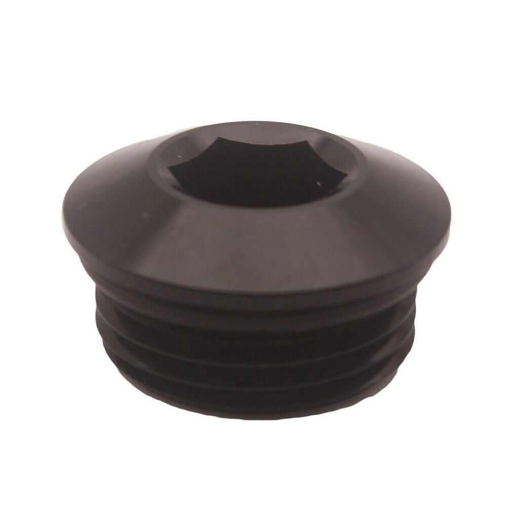 Alloy Aluminum 12 AN 12 -AN ORB Plug With O Ring Spherical Socket Black