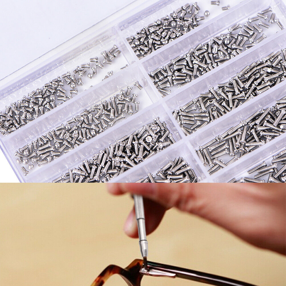 1000pcs/set Assorted Screws For Watch Eye Glasses Watchmaker Repair Part T.l8