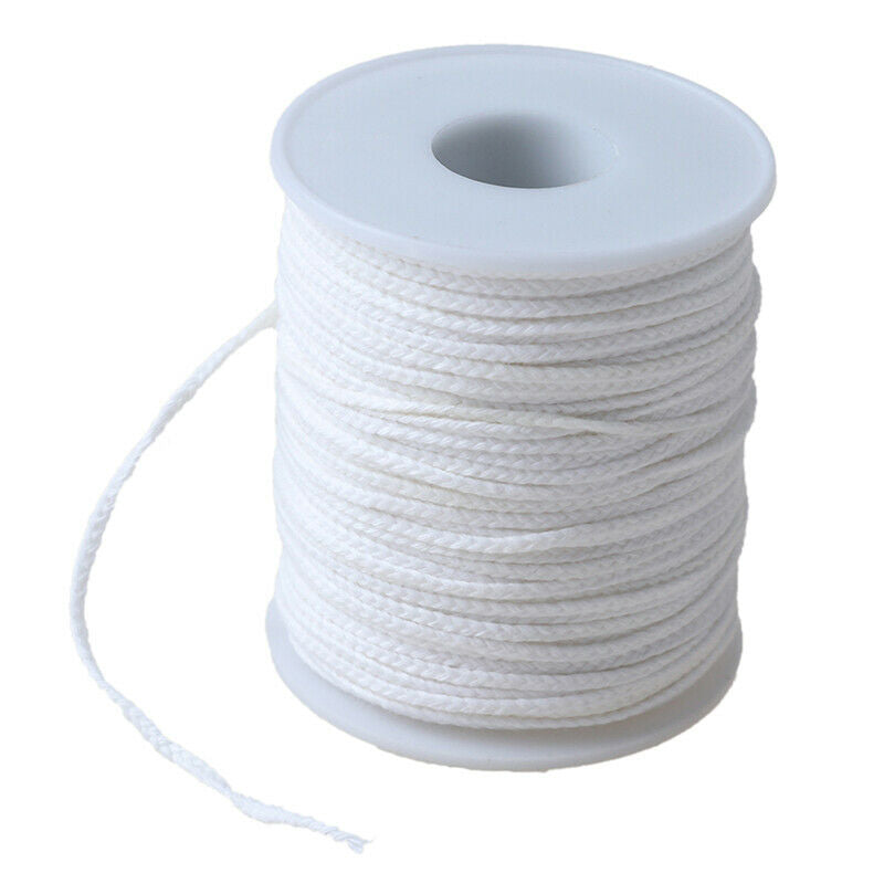 61 Meters Spool of Cotton Braid Candle Wicks Wick Core Candle Making Suppl l RC