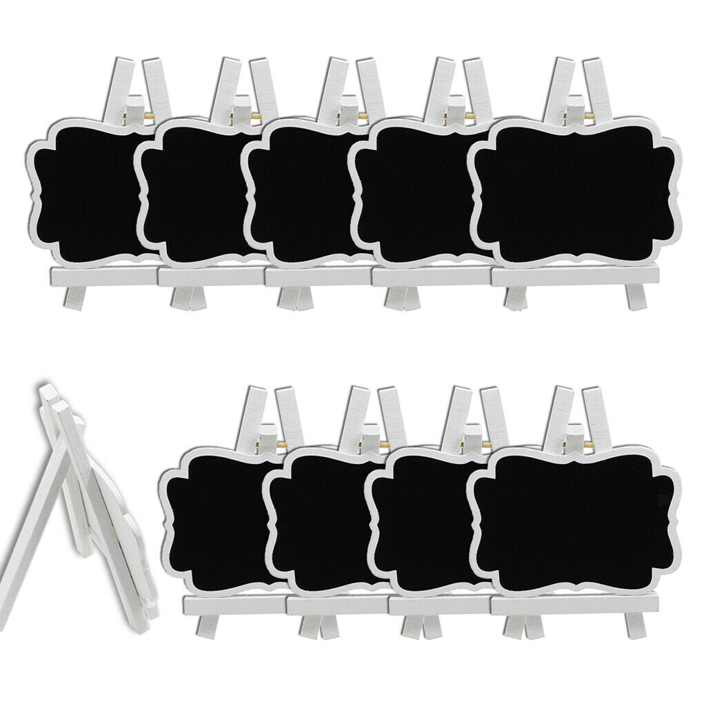 30Pcs Handmade Wooden Slate Chalkboard Tags, Weddings Partys Mothers Fathers