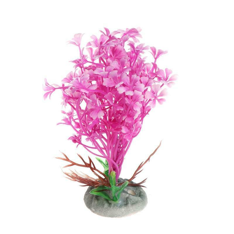 Aquatic Plants Pink Sea Flower Artificial Fish Tank Aquarium Foreground Decorate