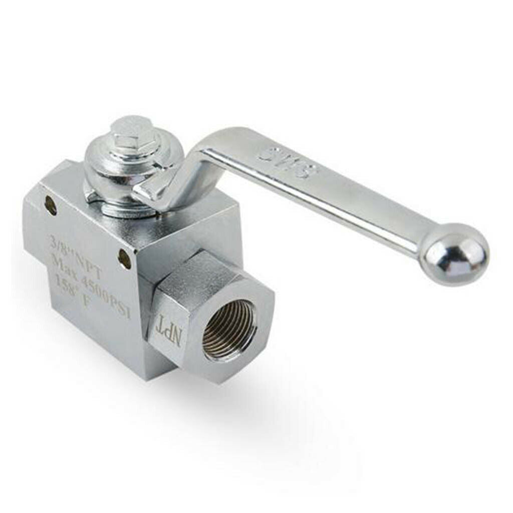 Set of 2 3/8" NPT Plating Ball Valve High Pressure With Thickened Valve