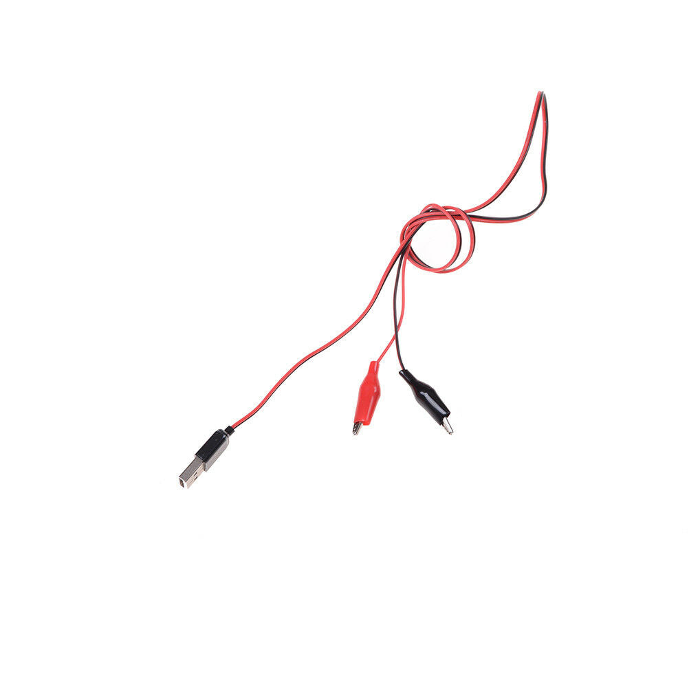 USB Crocodile wire Alligator clips Male of Female to USB tester Voltage Meter WF