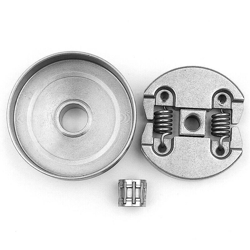 2X(Clutch & Clutch Drum & Needle Bea Fit for Chinese Chainsaw 2500 25CC P1M7)