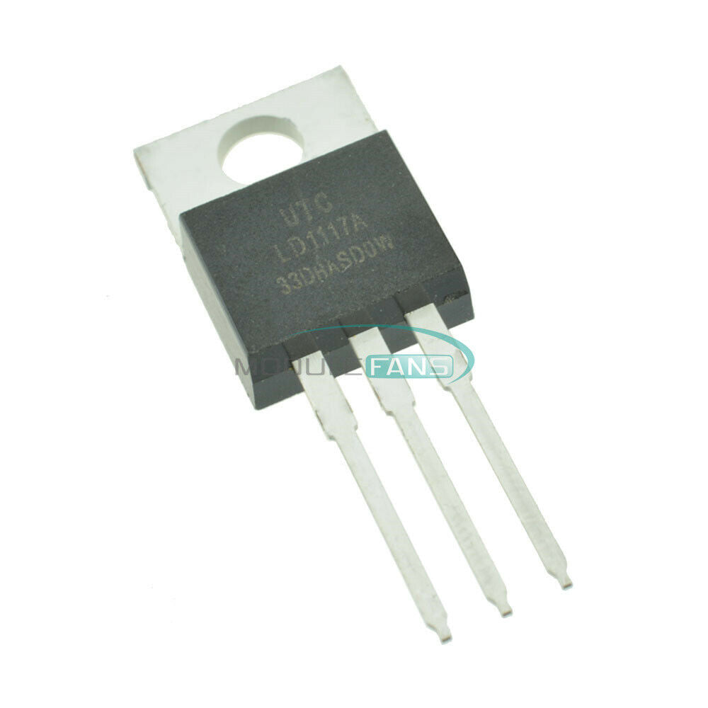 10PCS LD1117V33 Linear Voltage Regulator 800mA 3.3V TO-220