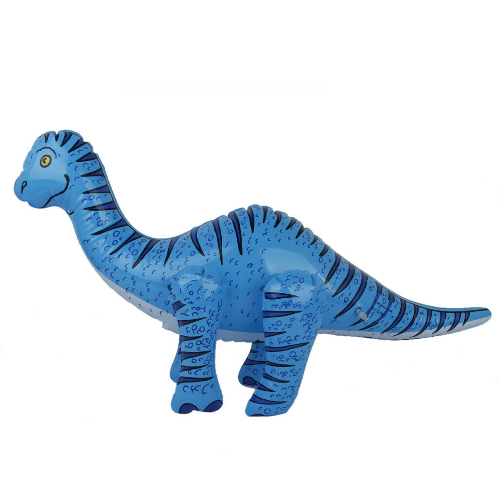 Inflatable Brachiosaurus + 6 Mixed Dinosaurs Ink Stamper Stamps Kid Party Favors