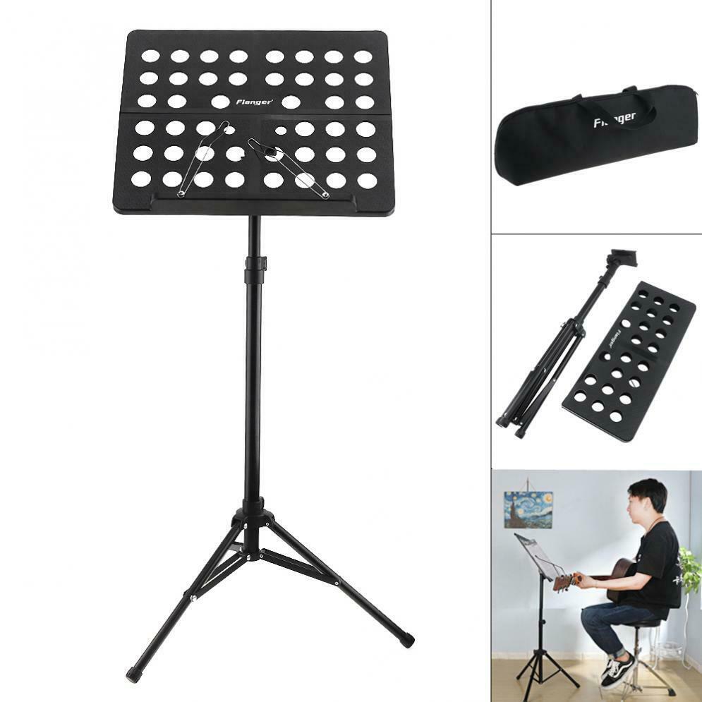 Folding Music Stand Lightweight Aluminum Alloy Music Stand Holder w/ Carring Bag
