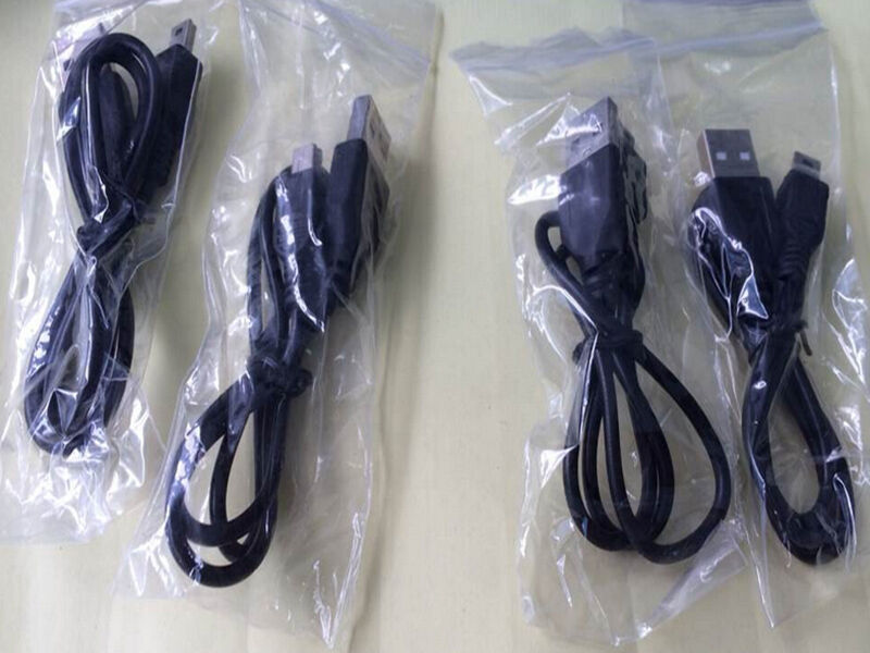 2ft Black USB 1.0 A Male to Mini 5 Pin Data Sync Charging Cable Cord Adapter DS