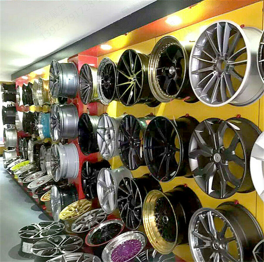 6Pcs Wheel Rim Hook Wall Garage Display Mounted Hanging Hooks for 13-22 inch