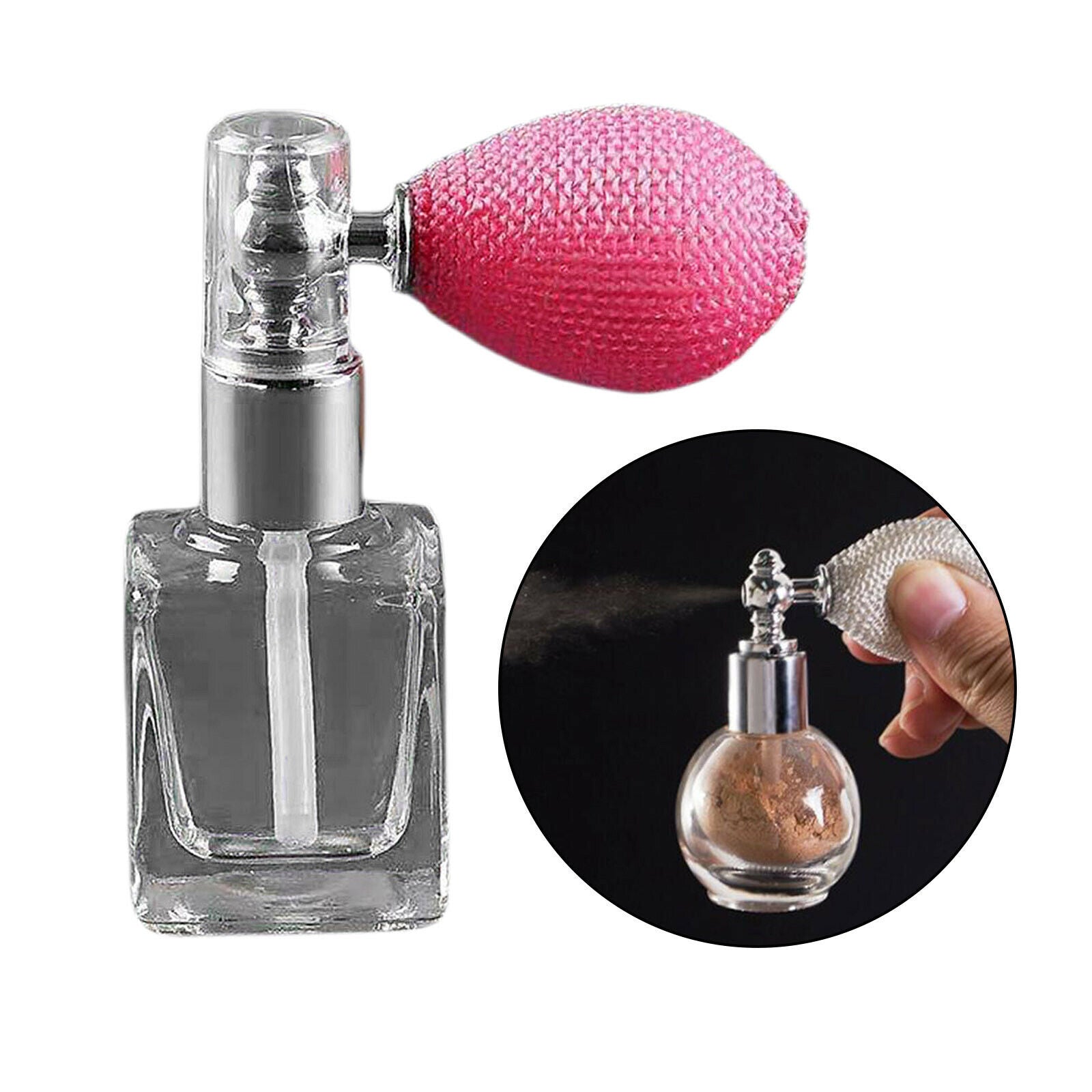 Highlighter Powder Spray Bottle Glitter High Gloss Makeup Spray Square