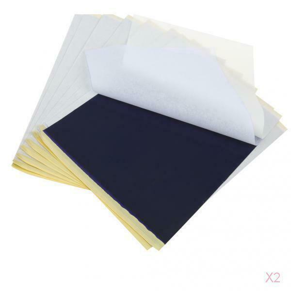20Pcs DIY Reusable Body Art Tattoo Transfer Thermal Tracing Paper 11.7x8.3''