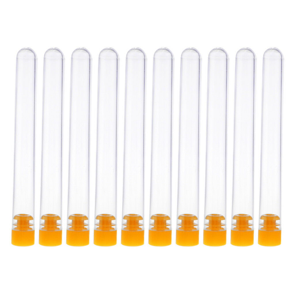10Pcs Clear Plastic Knitting Needles Storage Tubes Hand Sewing Tool Crafts