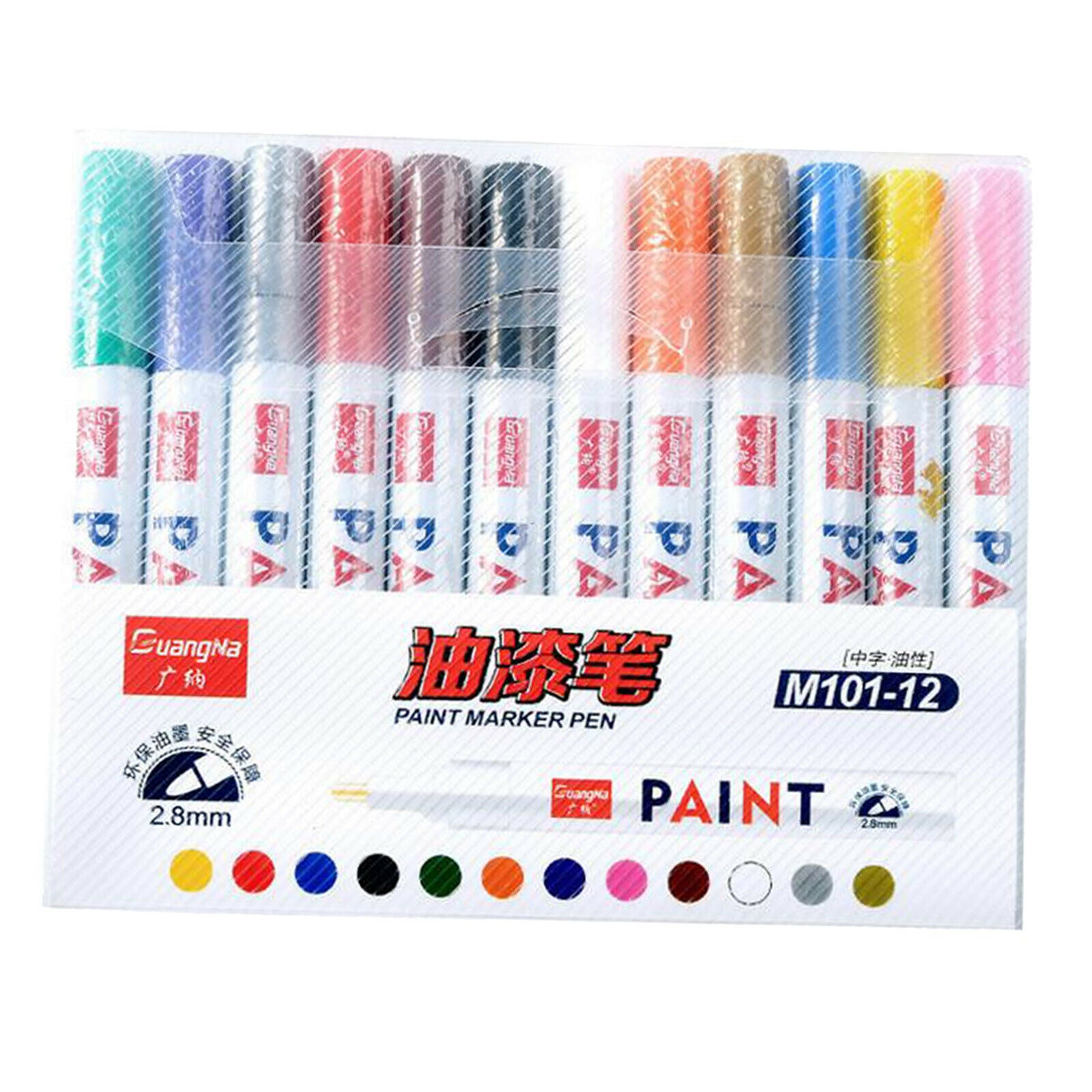 Waterproof acrylic paint pens Metallic marker pen for painting on rocks