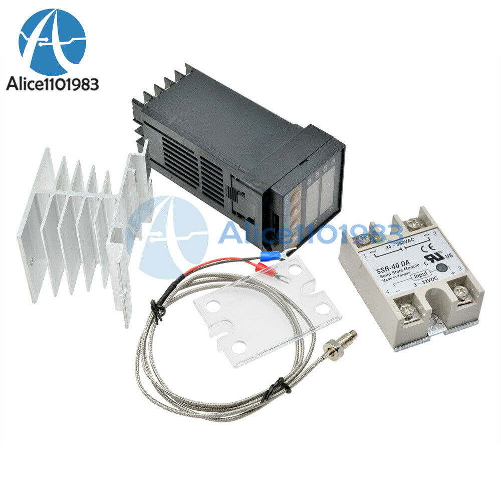 AC100V-240V Digital PID Temperature Controller Thermostat REX-C100 Thermocouple