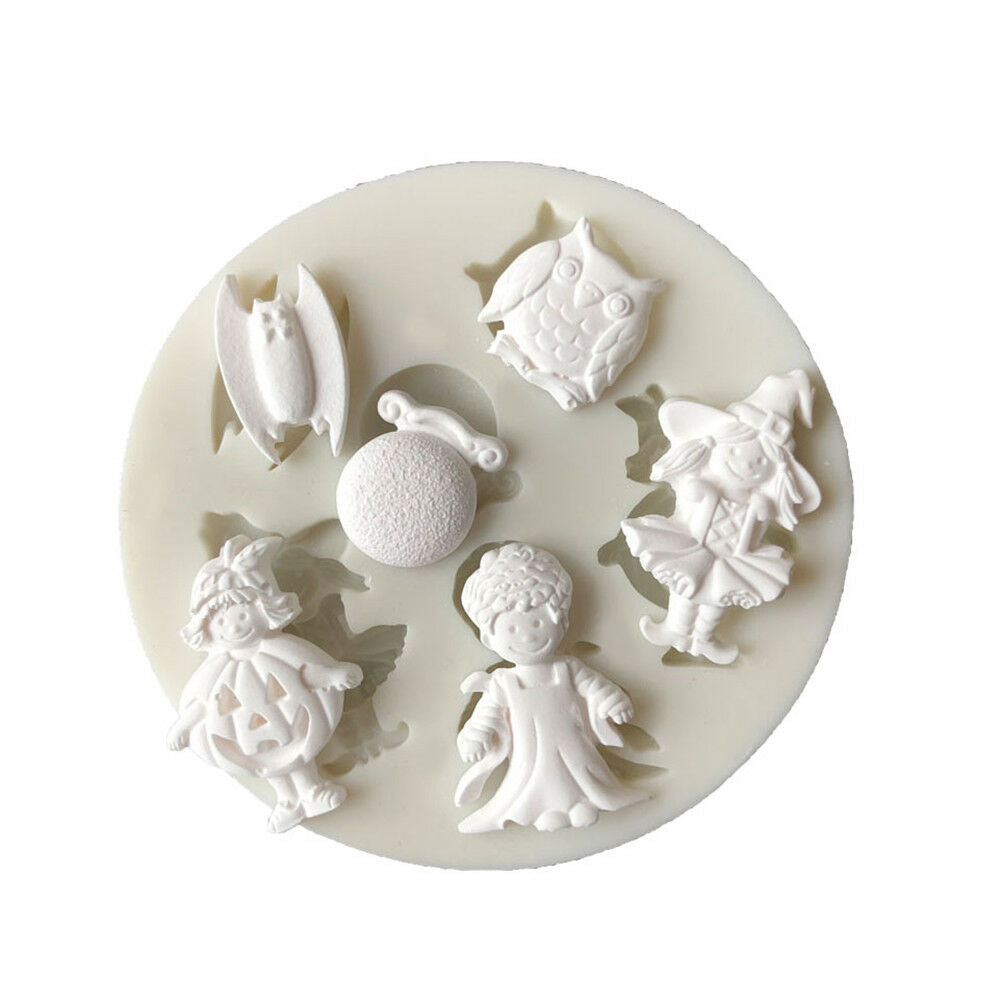 Halloween Silicone mold fondant mold cake decorating tools chocolate mold  DD