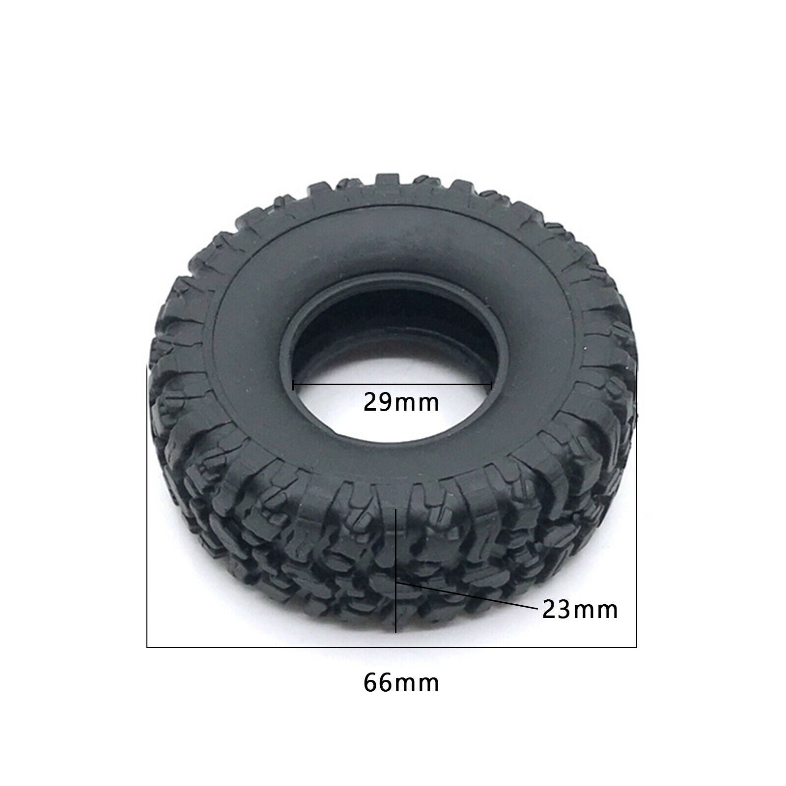 4-pack 66mm Tires Replaces for WPL B-1 B-14 B-24 B24 1:16 RC Car Spare Parts