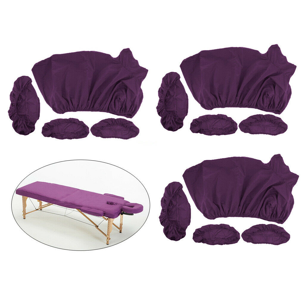 3Set Salon Acupuncture Massage Table Bed Fitted Sheets Face Cradle Pillow Cover
