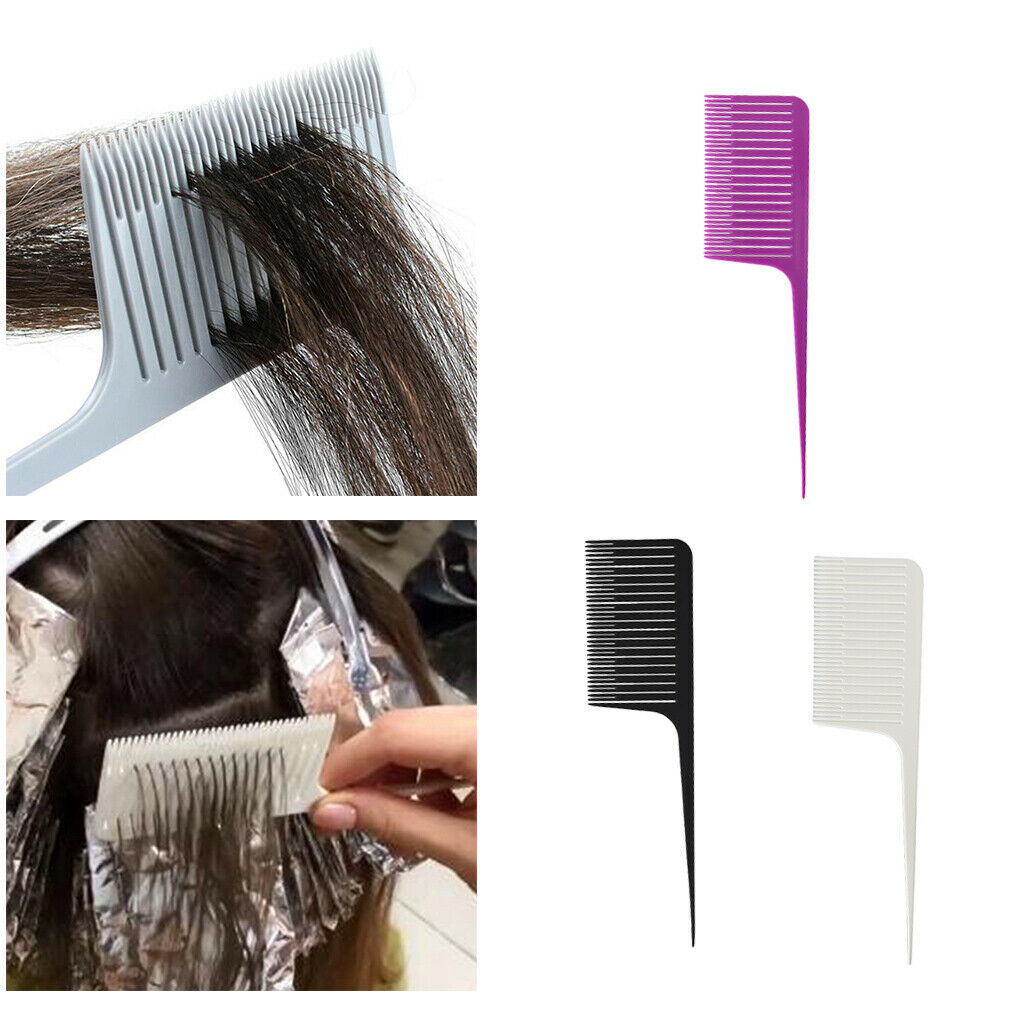 3-piece ABS Weave Highlighting Foiling Styling Hair Comb Highlight Tool