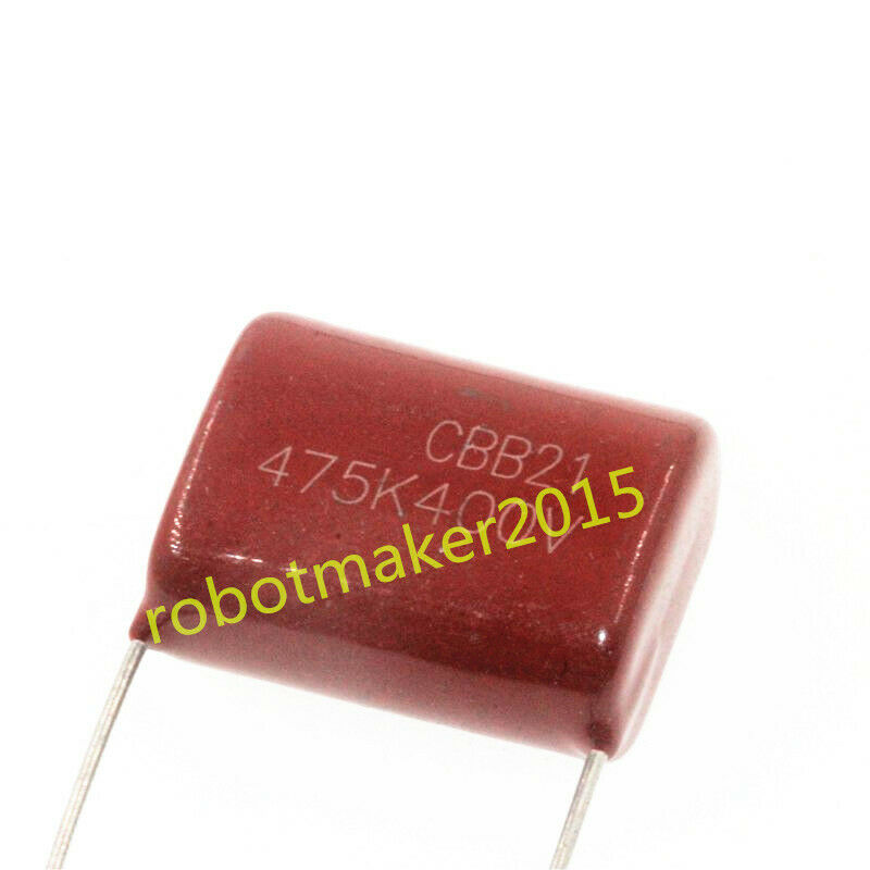 5Pcs CBB CBB22 Capacitor 225J 400V 2.2UF 225K P=25mm for welding machine