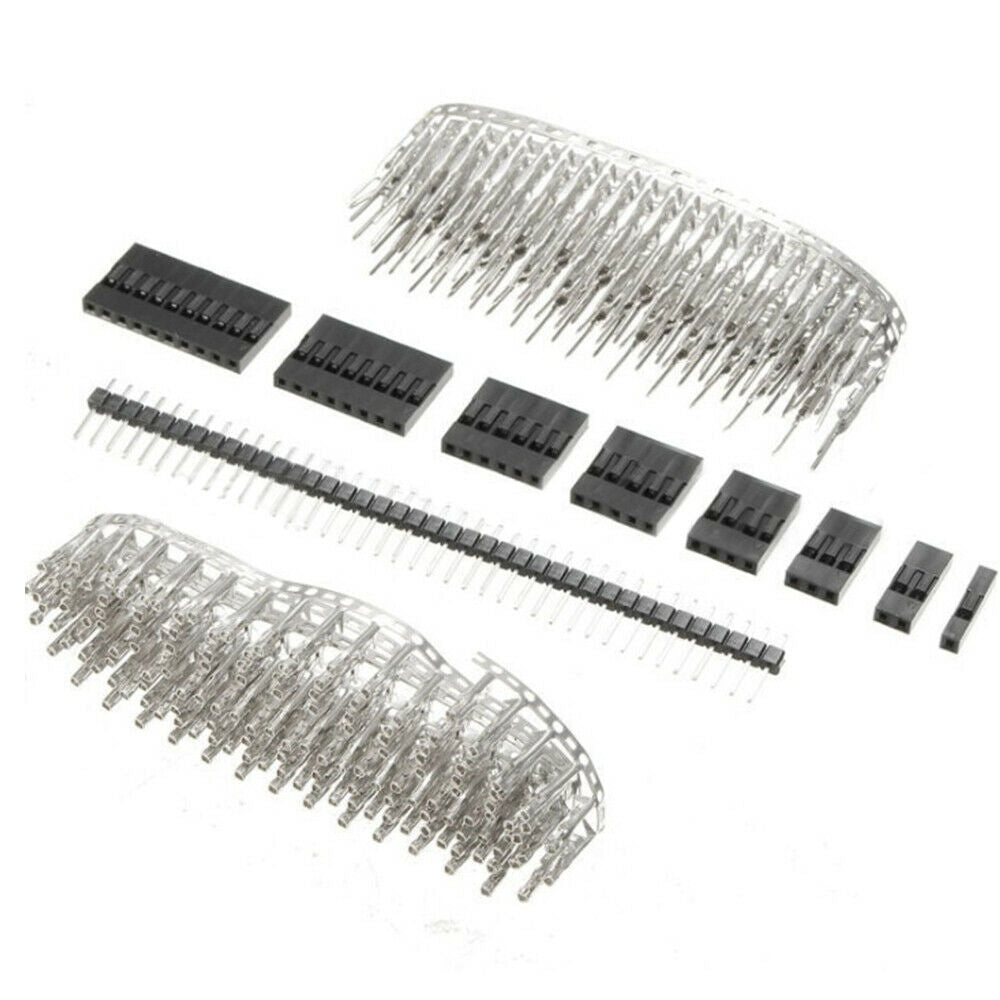 1450Pcs/set 2.54mm Dupont Connector Kit PCB Headers Male Female Pins Terminal