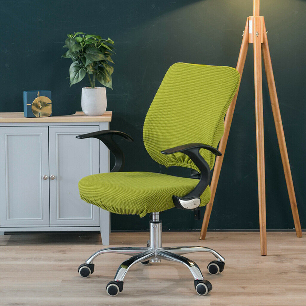 5X Office Chair Seat Cover Furniture Protector for Resturant Hotel Yellow Green