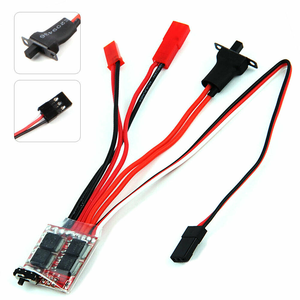 2KHz 20A ESC Auto Brush Motor Speed Controller Brake For RC Car Boat Truck PR