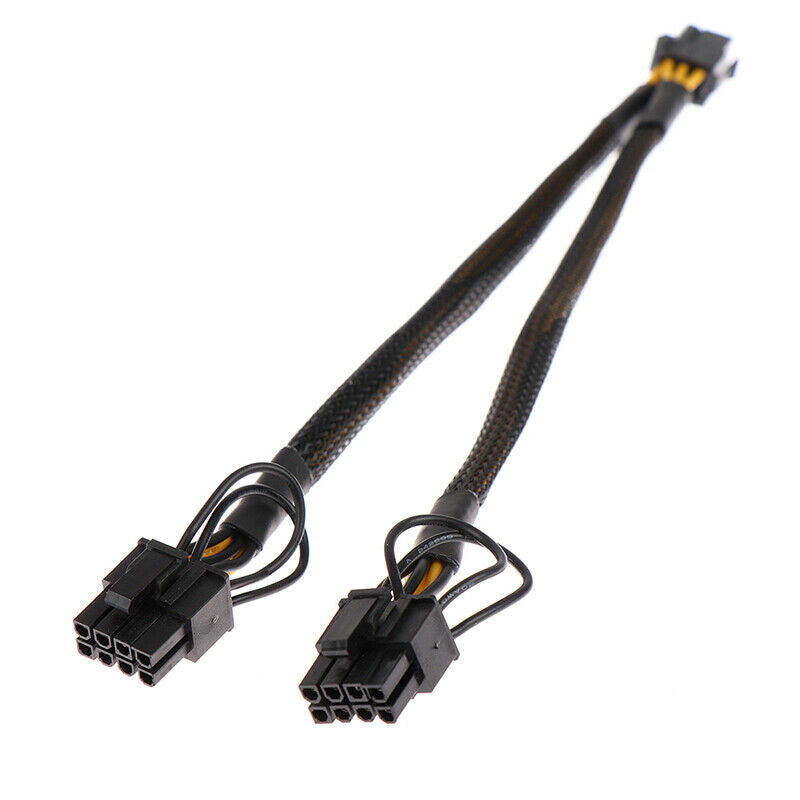 PCI-e 6Pin Female to Dual 8Pin (6+2) Male Graphics Card Express Power Ada.l8