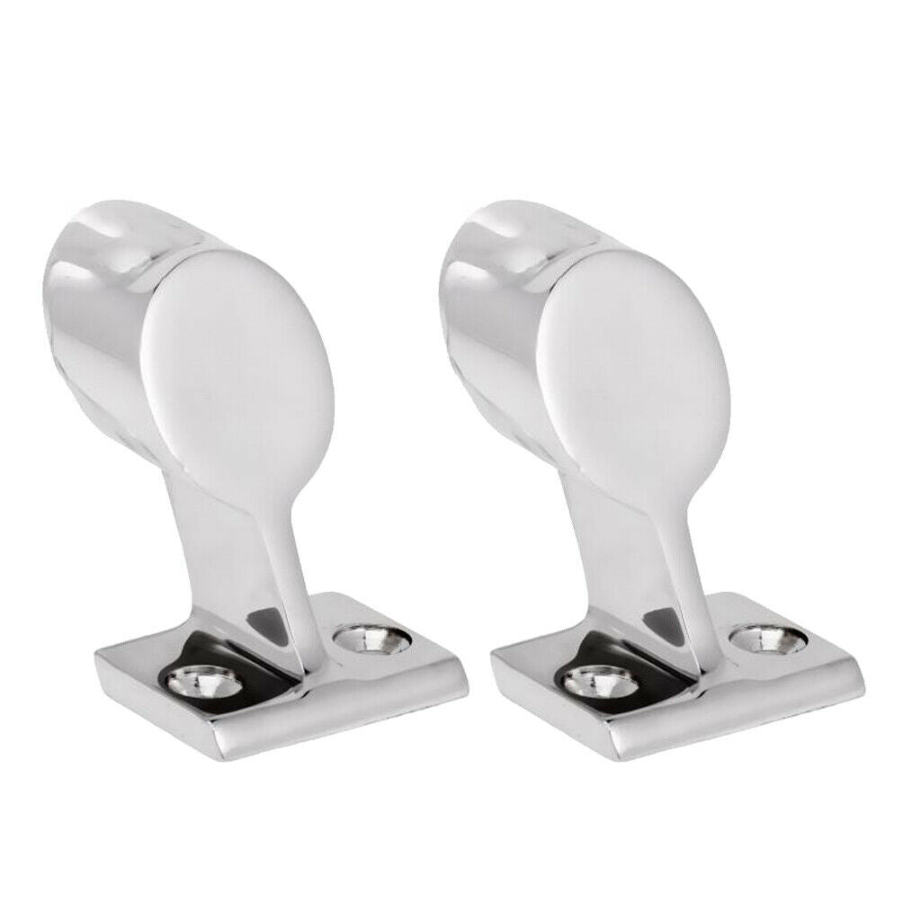2x Boat Hand Rail Fitting 1" After Stanchion Boat Marine Stainless Steel 316