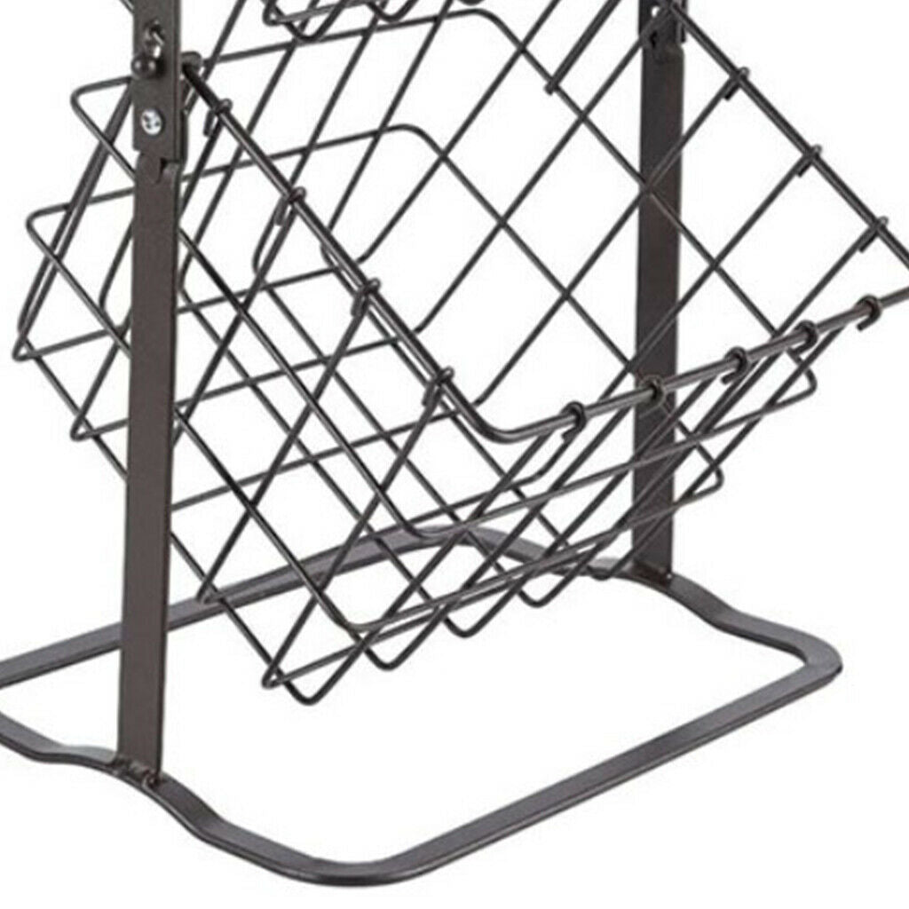 Double Layer 2-Layer Fruit Basket Countertop Storage Organizer Display Stand