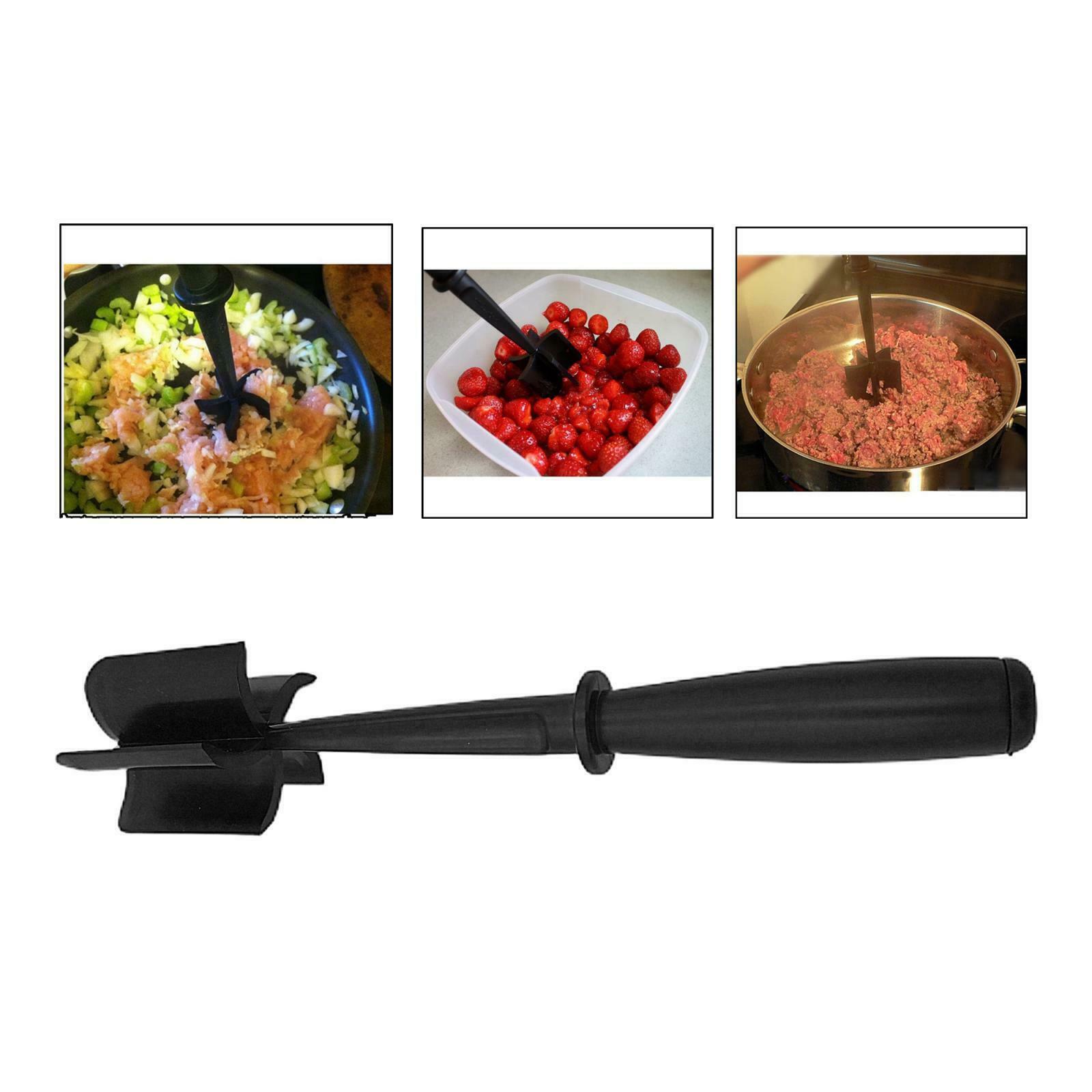 5 Curve Blades Potato Meat Masher Ground Non Stick Kitchen Accessories