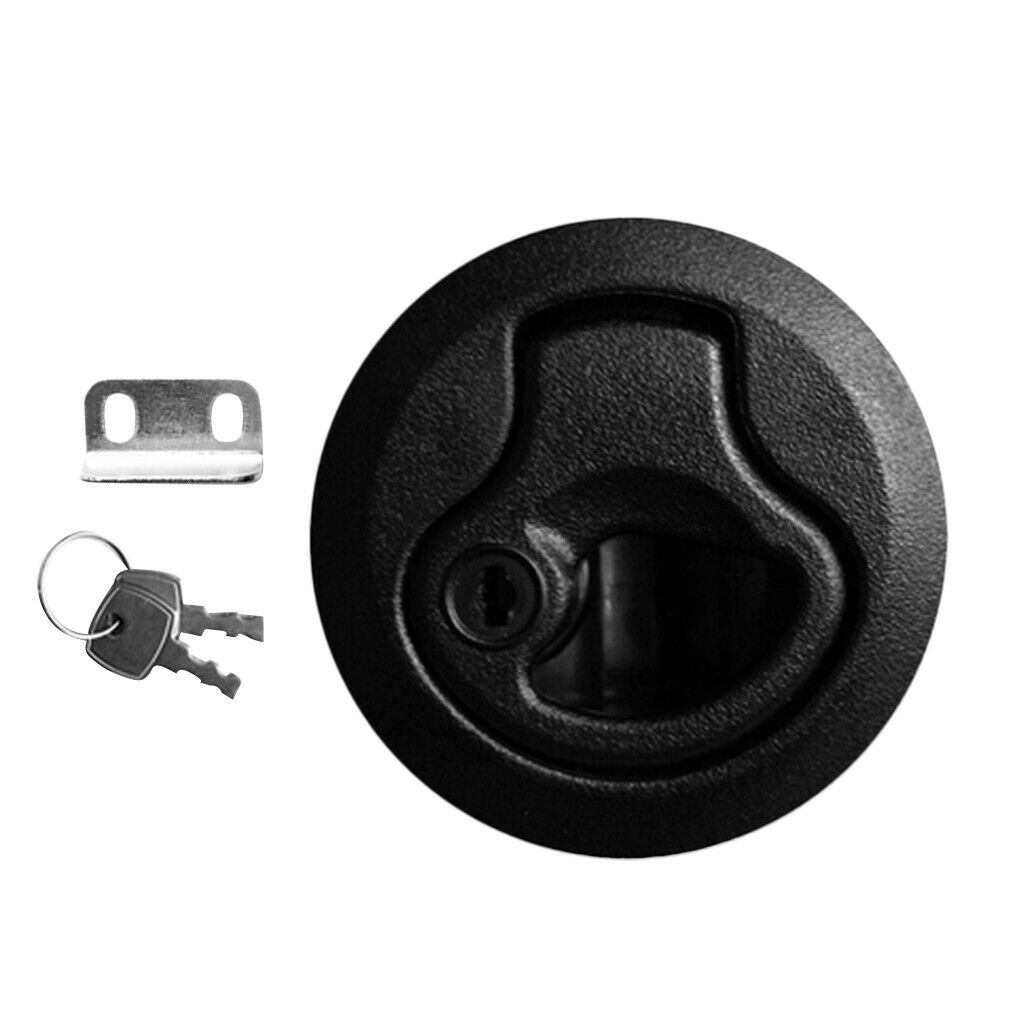 2pcs  2" Flush Pull Slam Latch for Marine Boat Deck Hatch RV 1/4" Door Lock
