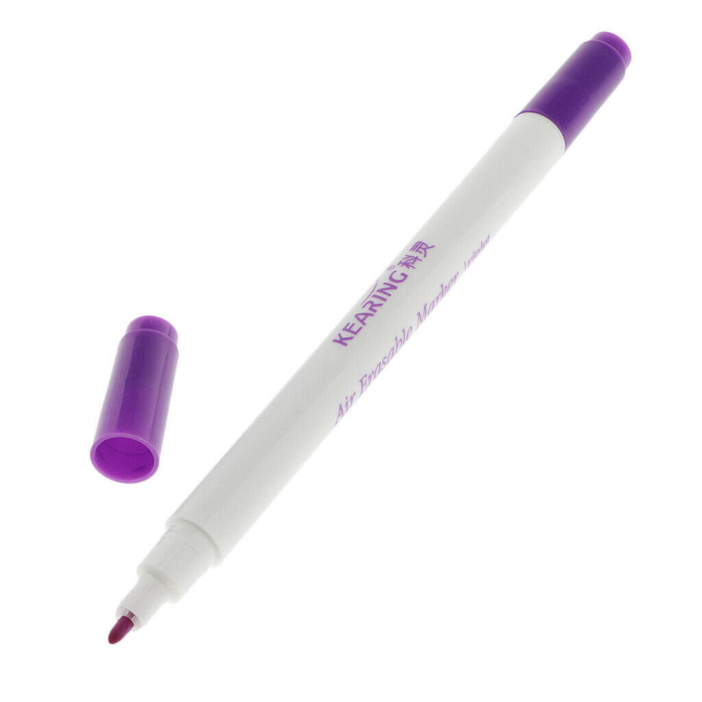 2 Pack Air Erasable Pen Fabric Marker for Dressmaking Embroidery Patchwork