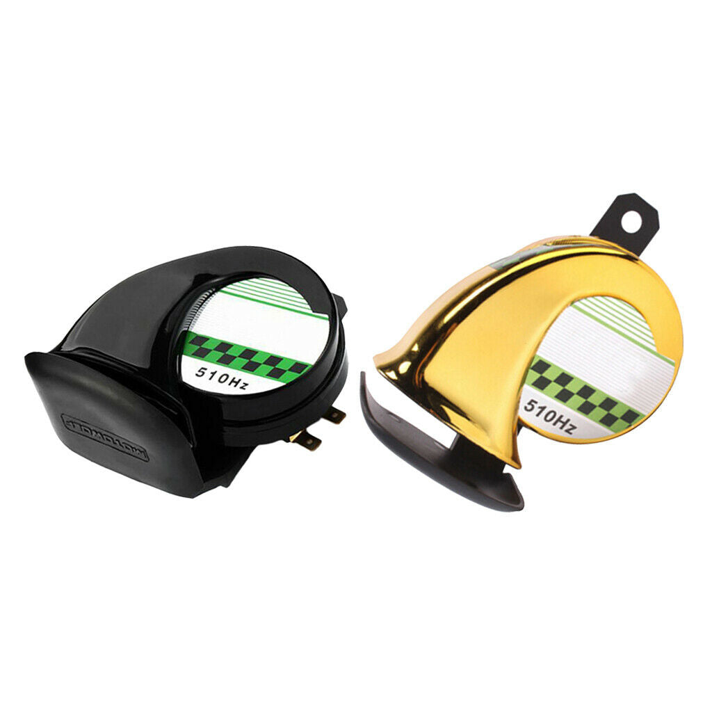 2x 110db Motorcycle Snail Air Horn Car Horn Loudspeake High Tone for f/ Car