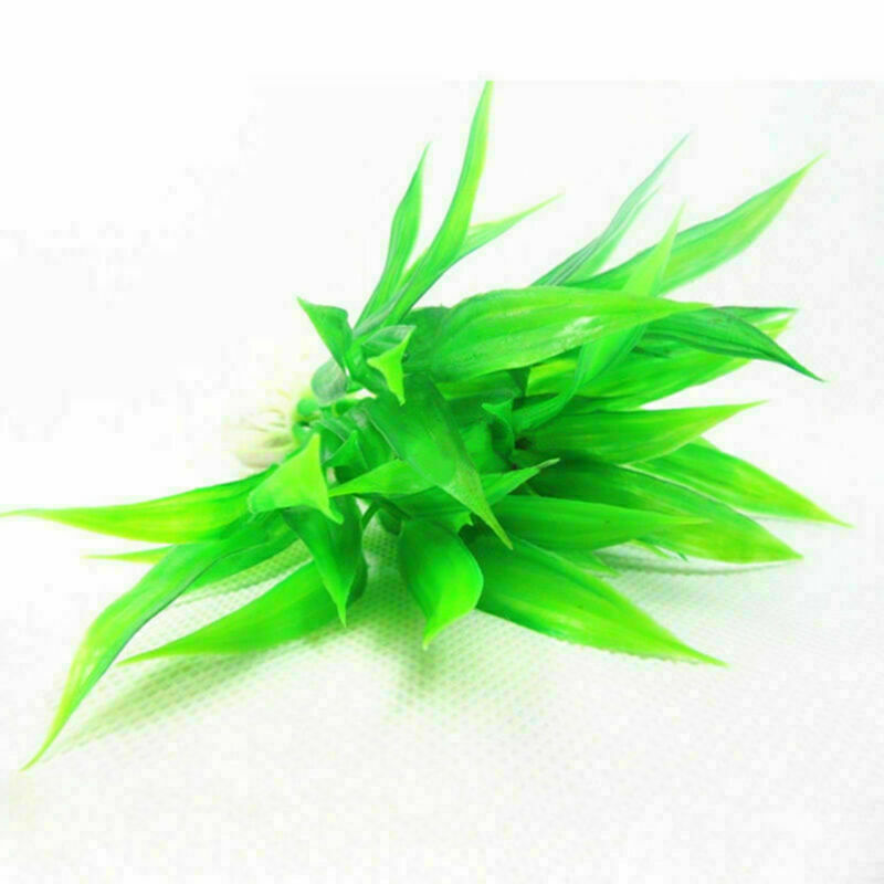 Aquarium Fish Tank Artificial Plastic Water Grass Green Plant Ornament Decor New