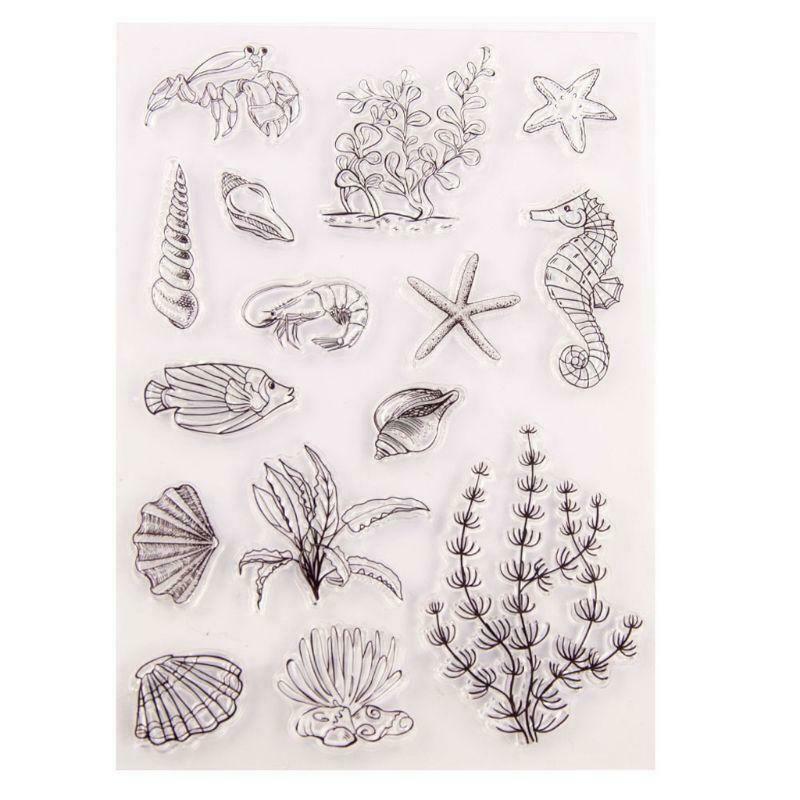 Shell Starfish Silicone Clear Seal Stamp DIY Scrapbooking Embossing Photo Album