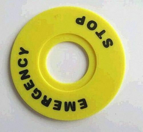 2pcs 22mm Emergency stop switch Plastic Sign,Pushbutton Switch Panel Label Frame
