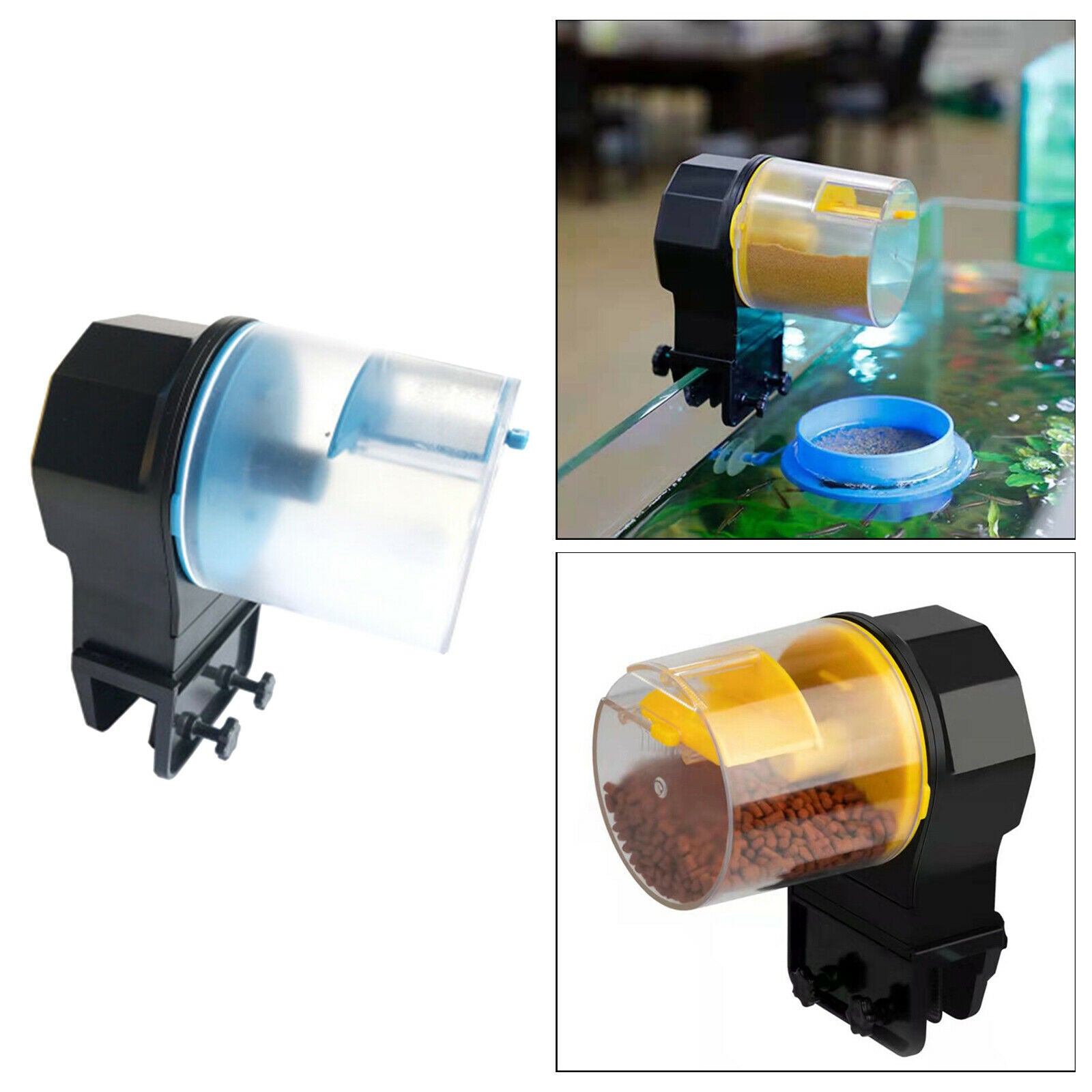 Smart Automatic Fish Feeder Turtle Tank Auto Feeder 12/24H Timer Feeders