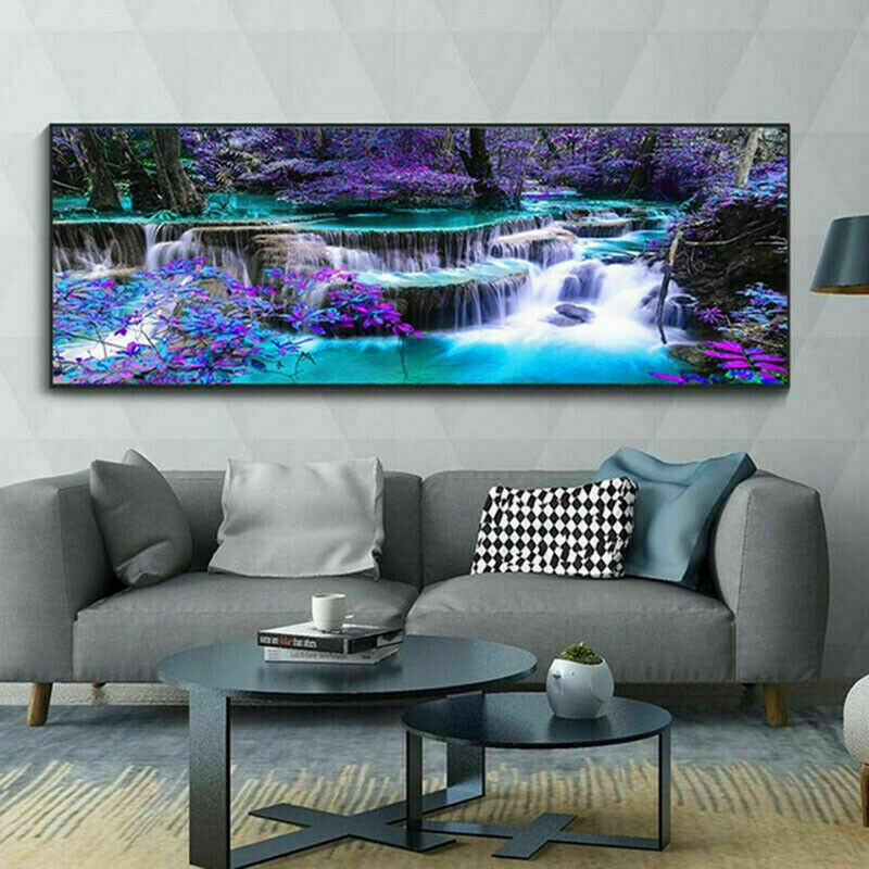 DIY 5D Full Drill Diamond Painting Large Landscape Embroidery Kit Decor Mural HN