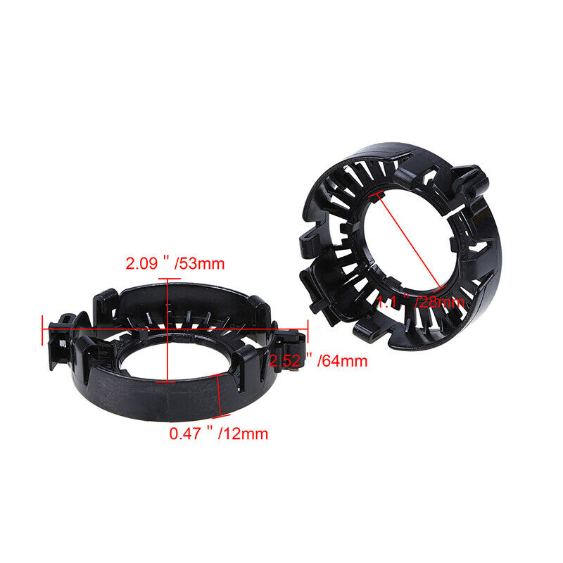 2Pcs HID Xenon Bulb Adapter Headlight Retainer Clip Ring Holder for BMW  D1S D1R