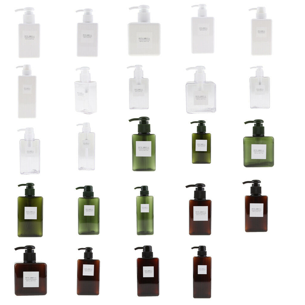 2pcs Foaming Soap Pump Dispenser Cosmetic Container Bottle 100ml 250ml White