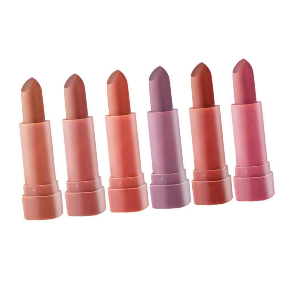 6 lot Women Matte Lip Stick Moisturizing Lipsticks for Moist Tender Lips